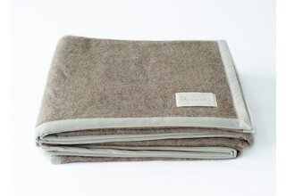 Dommelin Couverture Marrakech Laine-Polyester 400TC Beige 160 x 260 cm