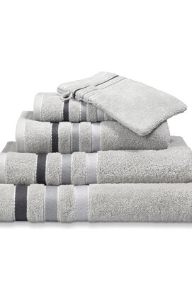 Vandyck Prestige Lines Steel Grey Gastendoekje 40x60