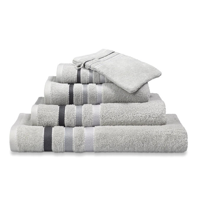 Vandyck Prestige Lines Steel Grey Guest towel 40x60