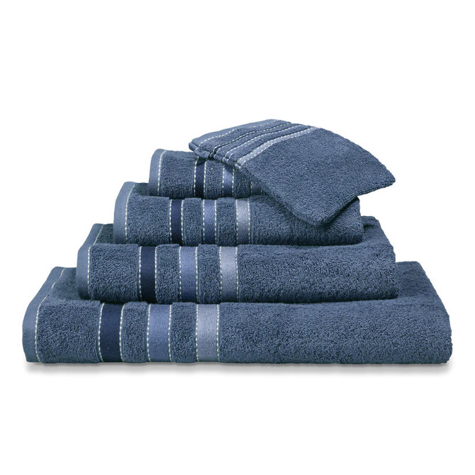 Vandyck Prestige Lines Vintage Blue Guest towel 40x60