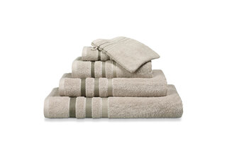 Vandyck Prestige Lines Stone Guest towel 40x60