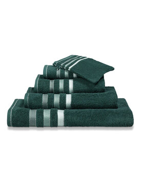 Vandyck Prestige Lines Dark Green Handdoek 60x110
