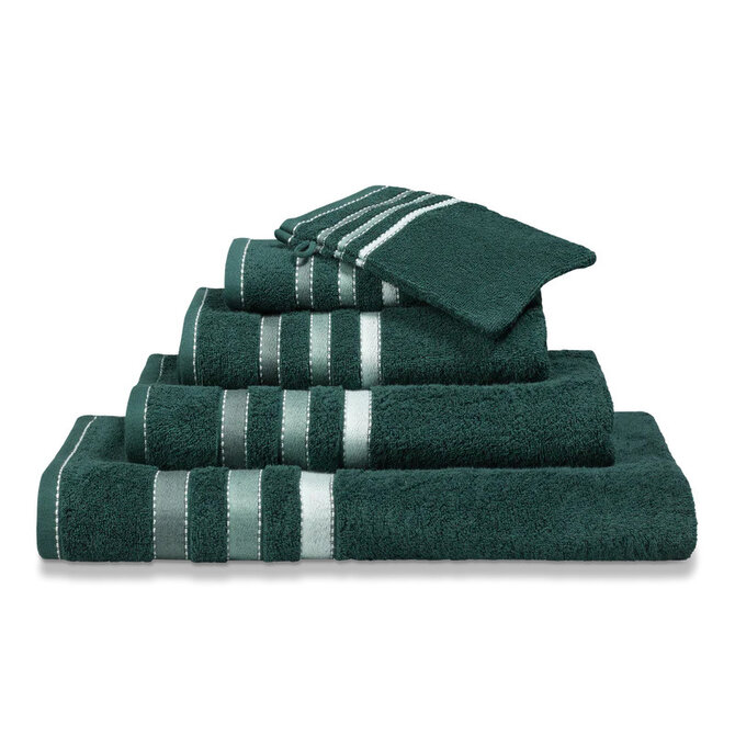 Vandyck Prestige Lines Dark Green Drap de douche 70x140