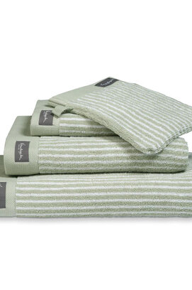 Vandyck Home Petit Ligne Smoke Green Douchelaken 70x140