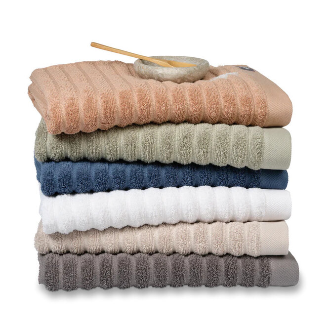 Vandyck Home Gant de toilette Wave Mole Grey 16X22