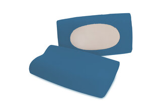 Schlafgut Pure flexible Taie d'oreiller S-XL 615 Blue Mid