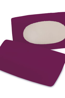 Schlafgut Pure flexible Taie d'oreiller S-XL 542 Purple Deep