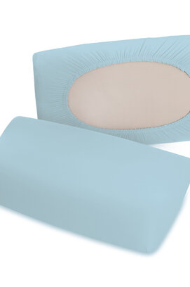 Schlafgut Pure flexible Kussensloop S-XL 536 Blue Light