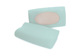 Schlafgut Pure flexible Taie d'oreiller S-XL 435 Petrol Light