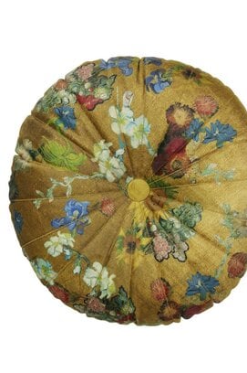 Beddinghouse x Van Gogh Museum Boule de Fleurs Cushion - Gold diameter 40 cm