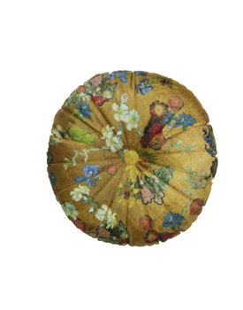 Beddinghouse x Van Gogh Museum Boule de Fleurs Cushion - Gold diameter 40 cm