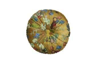 Beddinghouse x Van Gogh Museum Coussin Boule de Fleurs - Or diamètre 40 cm
