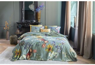 Beddinghouse x Van Gogh Museum Partout des Fleurs Bedspread - Green 260x260 cm