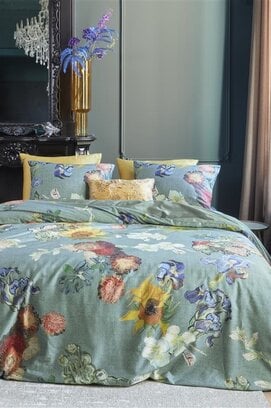 Beddinghouse x Van Gogh Museum Partout des Fleurs Bedspread - Green 180x260 cm