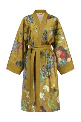 Beddinghouse x Van Gogh Museum Partout des Fleurs Kimono - Gold S/M
