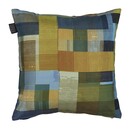 KAAT Amsterdam Coussin décoratif Alvi - Bleu Vert 43x43 cm