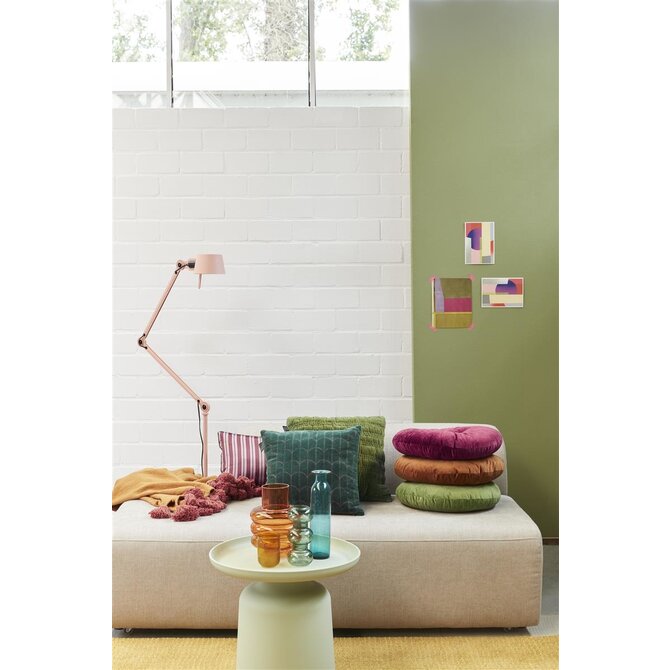 KAAT Amsterdam Coussin décoratif Quilta - Vert olive 43x43 cm