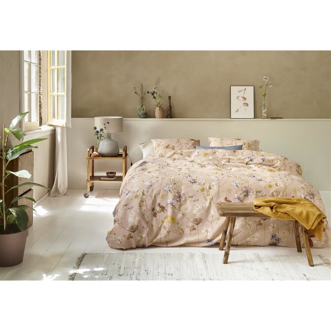 Ariadne at Home Flowerlove Housse de couette - Nude 140x200/220 cm