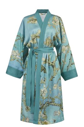 Beddinghouse x Van Gogh Museum Kimono fleur d'amandier - Bleu S/M