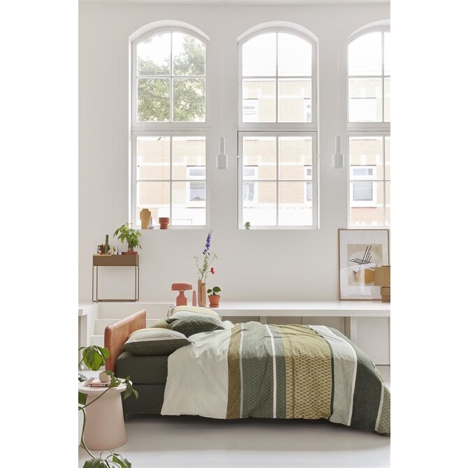 Beddinghouse Benthe Housse de couette verte 240x200/220 cm