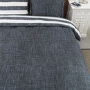 Rivièra Maison Rivièra Maison Lindy Lines Dekbedovertrek - Navy 260x200/220 cm