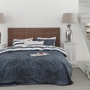 Rivièra Maison Rivièra Maison Lindy Lines Dekbedovertrek - Navy 140x200/220 cm