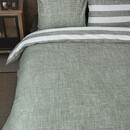 Rivièra Maison Rivièra Maison Lindy Lines Dekbedovertrek - Grey Green 240x200/220 cm