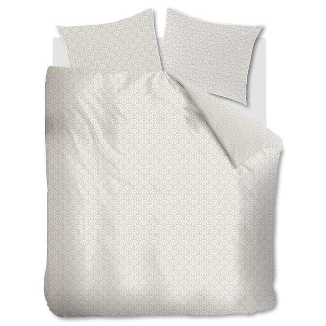 Rivièra Maison Arched Dekbedovertrek - Sand 200x200/220 cm