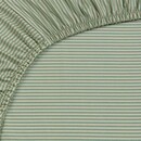 Pip Studio Pip Studio Drap-housse Duo Stripe - Khaki 100x200 cm Hauteur des coins : 25 cm