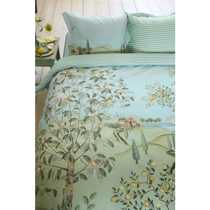 Pip Studio La Campagna Housses de Couette - Vert 260x200/220 cm
