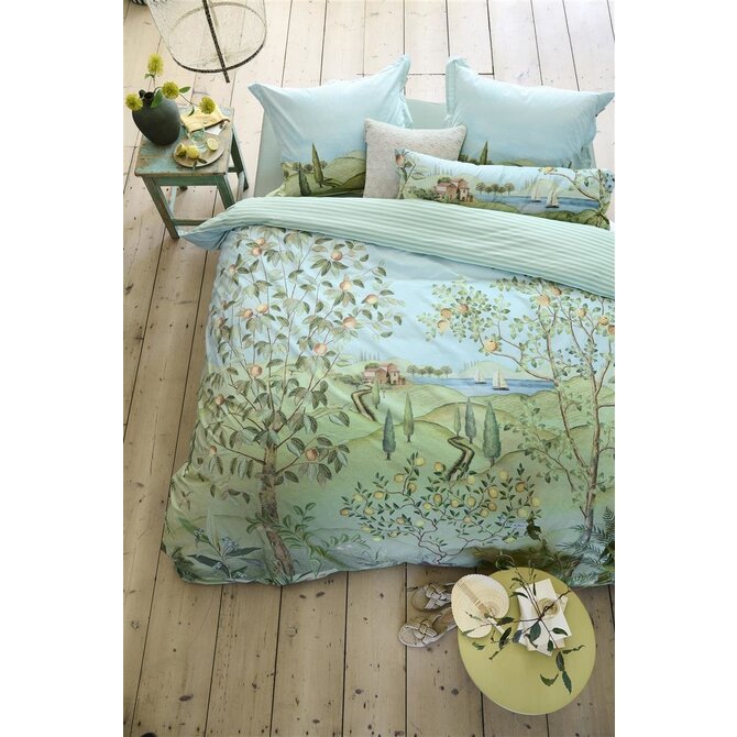 Pip Studio La Campagna Dekbedovertrekken- Green 140x200/220 cm