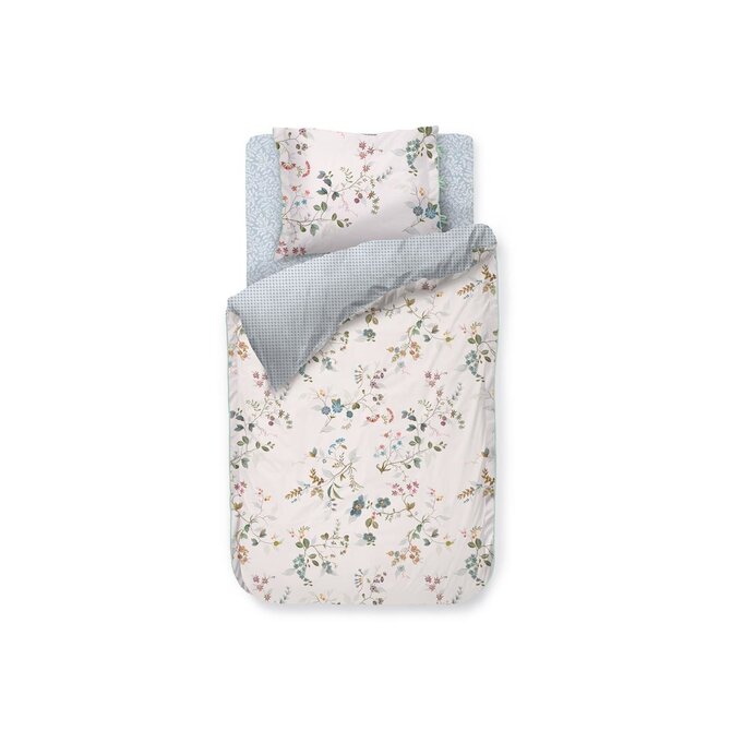 Pip Studio Kawai Flower Dekbedovertrekken- White 200x200/220 cm Pip Studio Kawai Flower Dekbedovertrekken- White 200x200/220 cm