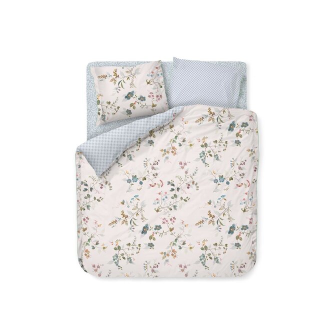 Pip Studio Kawai Flower Dekbedovertrekken- White 200x200/220 cm Pip Studio Kawai Flower Dekbedovertrekken- White 200x200/220 cm