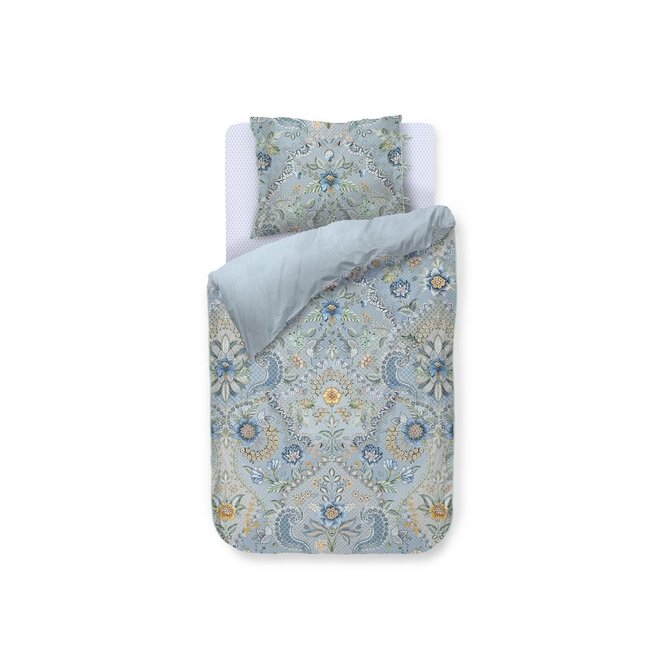 Pip Studio Saluti Grandi Housses de Couette - Bleu Clair 260x200/220 cm