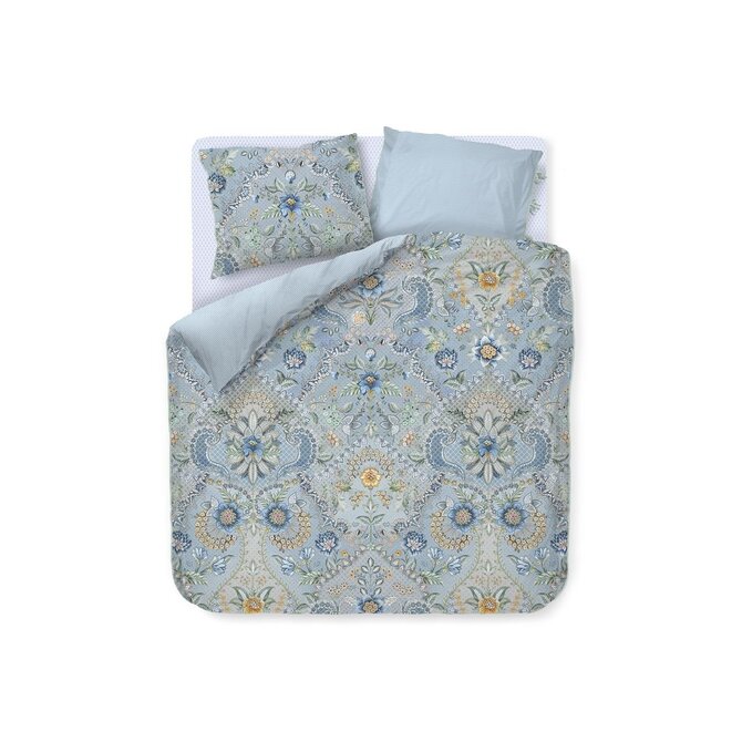Pip Studio Saluti Grandi Housses de Couette - Bleu Clair 260x200/220 cm