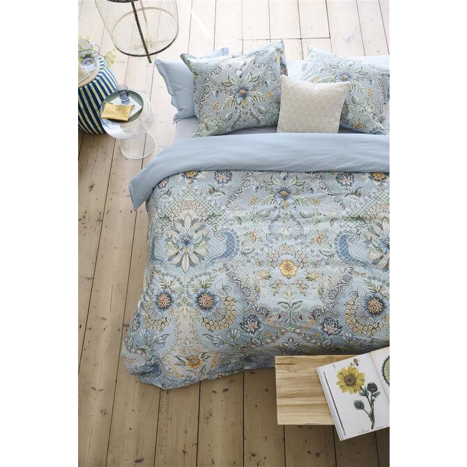 Pip Studio Saluti Grandi Housses de couette - Light Blue 200x200/220 cm