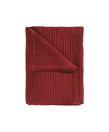 Heckett & Lane Wafel Plaid 180x260 Fire Red