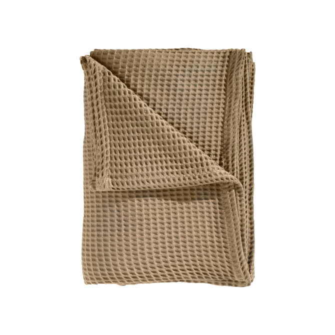 Heckett & Lane Wafel Plaid 180x260 Pale Khaki