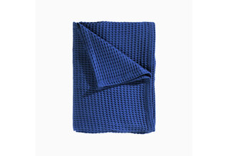 Heckett & Lane Plaid gaufré 180x260 Bleu d'encre