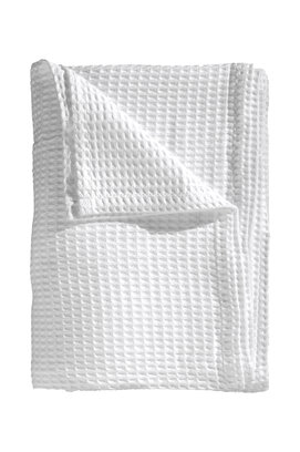 Heckett & Lane Plaid gaufré 180x260 super blanc