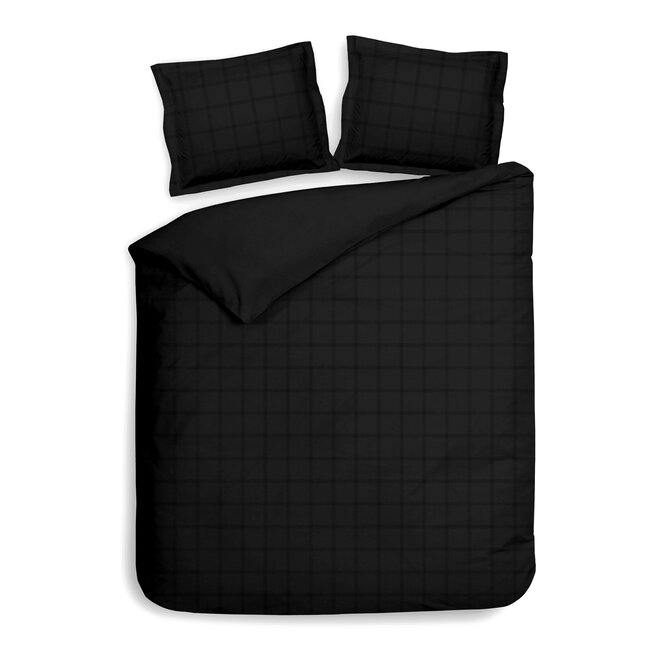 Heckett & Lane Diamante Dekbedovertrek 200x200/220 Moonless Black