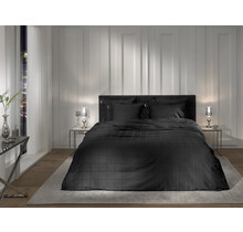 Heckett & Lane - Housse de couette Diamante 200x200/220 Moonless Black