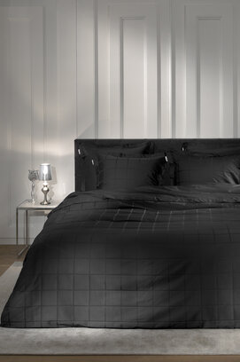 Heckett & Lane - Housse de couette Diamante 200x200/220 Moonless Black