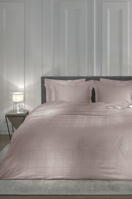 Heckett & Lane - Housse de couette Diamante 140x200x220 Rose Tan