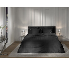 Heckett & Lane Diamante Housse de Couette 240x200/220 Moonless Black