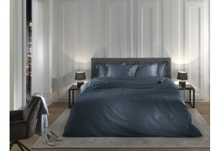 Heckett & Lane Diamante Housse de Couette 140x200x220 Maritime Blue