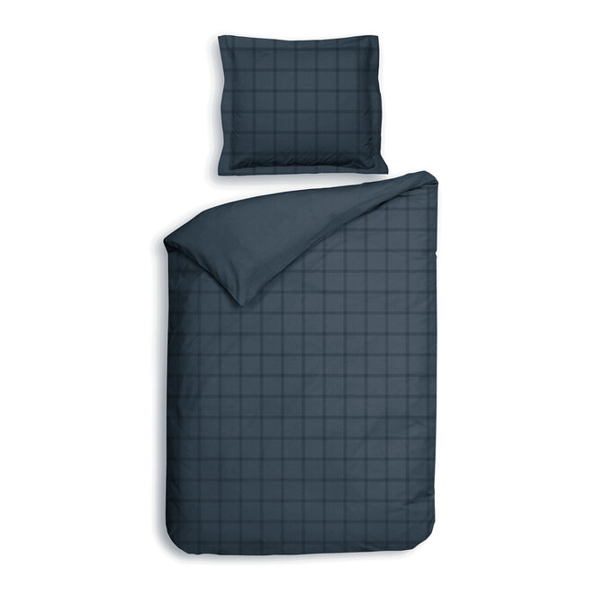 Heckett & Lane Diamante Housse de Couette 140x200x220 Maritime Blue