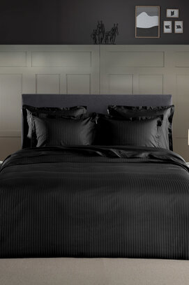 Heckett & Lane Banda housse de couette 200x200/220 Moonless Black