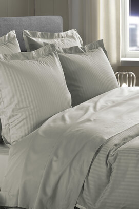 Heckett & Lane Banda Housse de couette 140x200x220 Gris nuageux