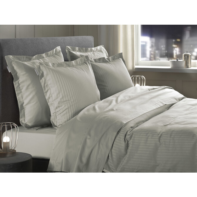 Heckett & Lane Banda Housse de couette 140x200x220 Gris nuageux